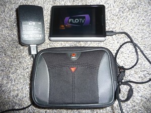 Working FLO TV with charger and adaptor and Swiss Gear carrying Case.