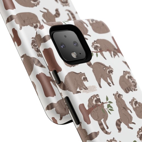 Raccoon Forest Phone Case - Cute Woodland Design, Animal Lover Gift - Dual Layer - Picture 97 of 177