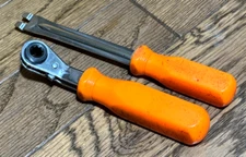 Lang Tools Truck Brake Slack Adjuster Set Lot Double Square Ratchet Orange