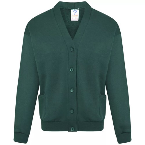 Premium Kids Knitted V Neck Cardigan Button-Up School Girls & Boys Uniform - Picture 20 of 25