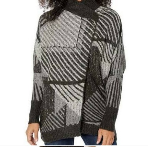 PrAna Cadeline Wrap Cardigan Sweater Gray Size Geometric XS/S Style W23190845 - Picture 3 of 11