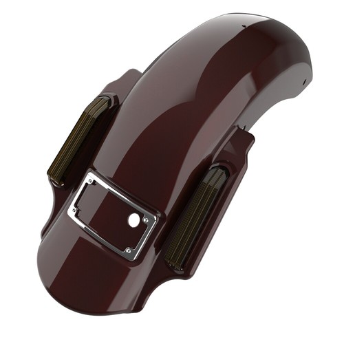 Guardabarros trasero extendido extendido Advanblack cereza retorcida para Harley - Imagen 2 de 11
