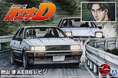 Aoshima Initial D Series No.13 Wataru Akiyama AE86 Levin 1/24 Plastik Modellb...