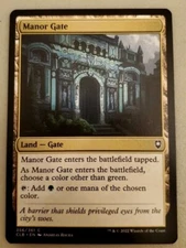 1x Manor Gate CLB Battle for Baldur's Gate MTG Magic the Gathering NM