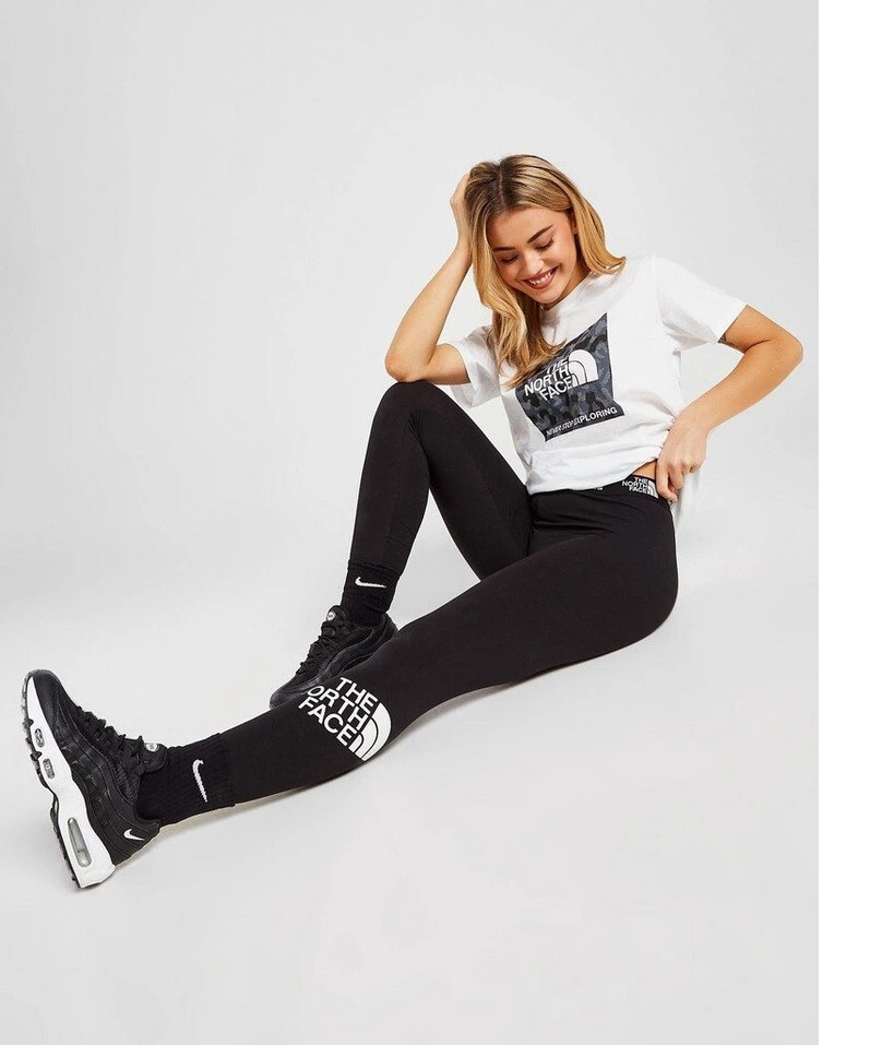 【関税&送料込】The North Face Leggings With Logo The North Face Womens Leggings Waist Printed Logo Gym