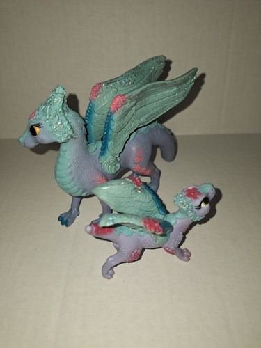 Schleich Bayala 70592 Blossom Dragon Mother & Dragon Baby Figure Whimsical - Picture 5 of 7
