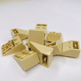 LEGO Parts 3747b Tan Slope Inverted 33 3x2 Connect Between Studs Lot of 20 New 
