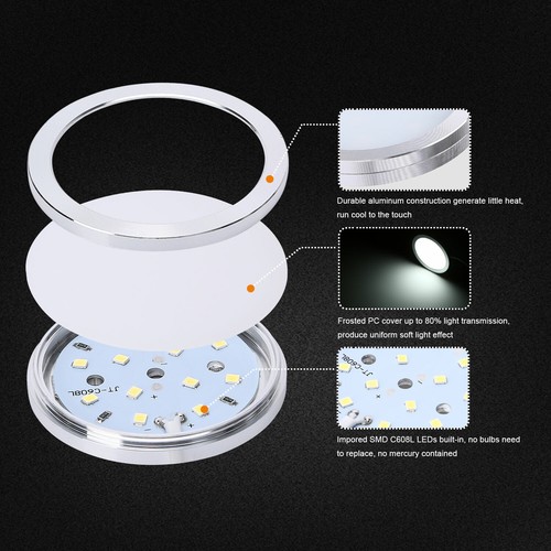 3x 6x Under Cabinet Lighting Kit LED Kitchen Counter Closet Puck Light Lamp UK - Picture 12 of 19