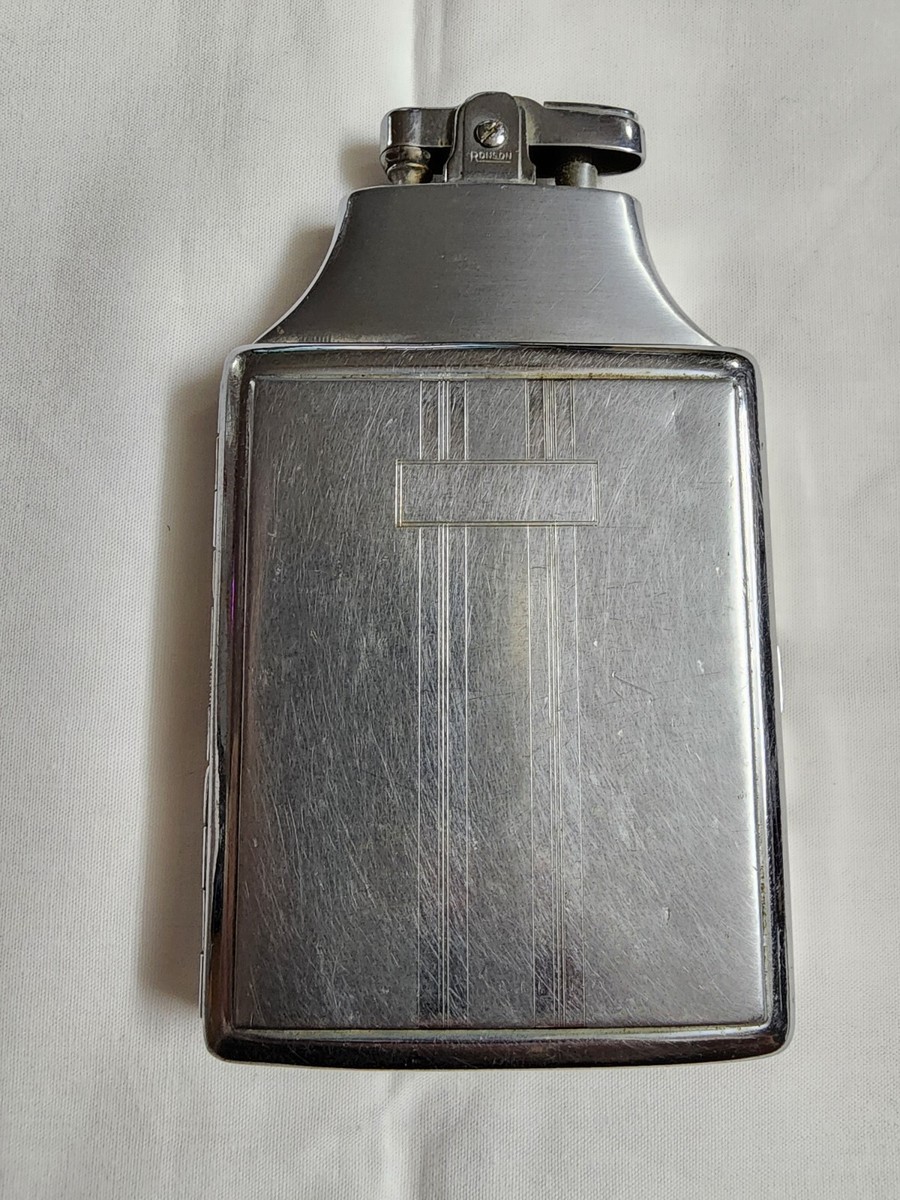 Vintage Ronson Art Metal Works Art Deco Mastercase Lighter. RARE 