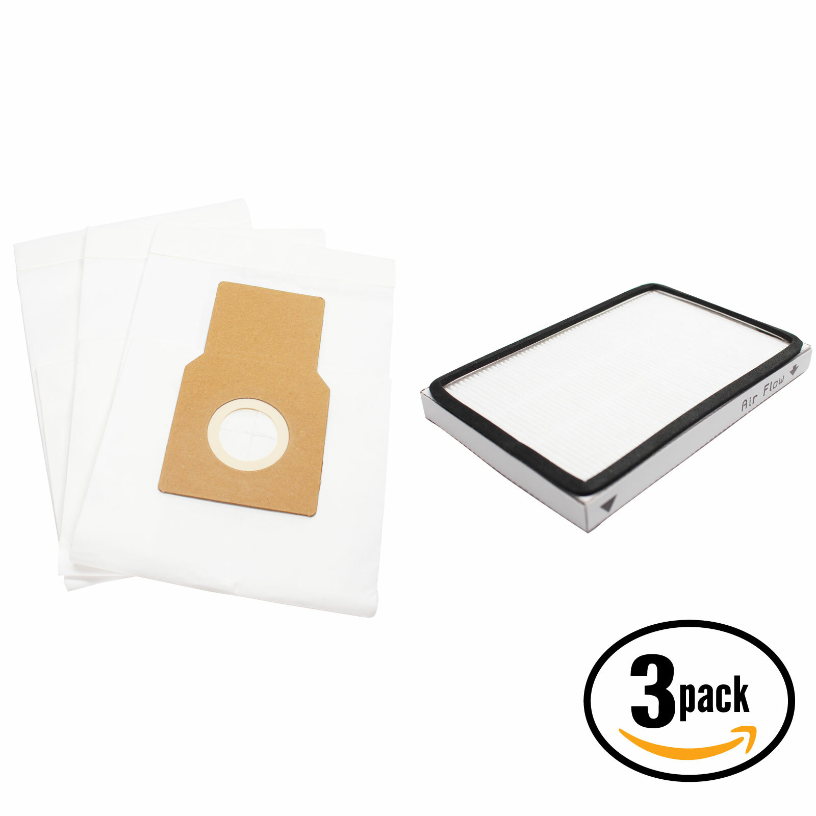 9 Vacuum Bags & 3 EF1 Filters for Miele S314, S251, S185, S183, Kenmore