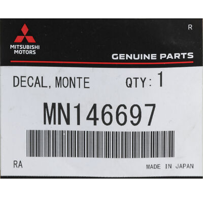Mitsubishi OEM MN146697 Lift Gate-emblem Badge Nameplate for sale