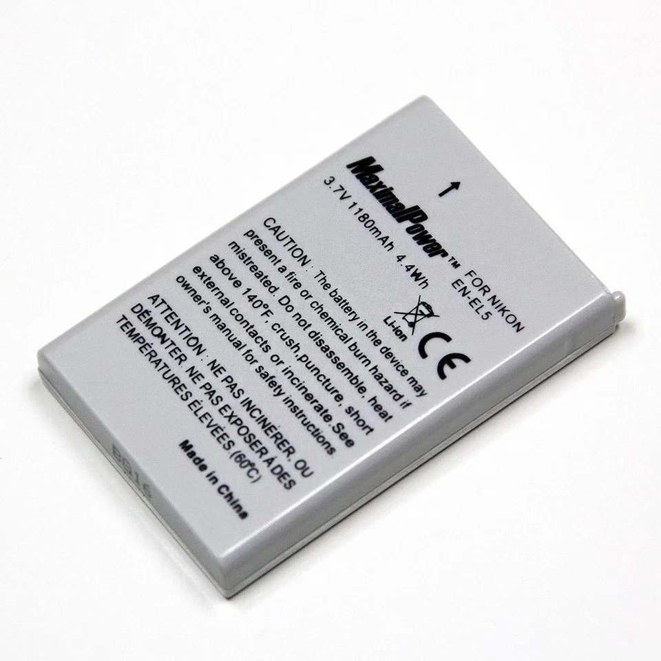 Battery For Nikon ENEL5 EN-EL5 Coolpix 3700, 4200, 5200, 5900, 7900 P90, P80 - Image 2 of 2
