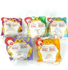 Lot of 5 Vintage 1998 McDonald  s Disney Mulan Happy Meal Toys Factory Sealed