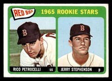 1965 Topps Rico Petrocelli/Stephenson #74 Red Sox Rookie Stars EX Y2888