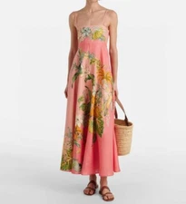 Alemais Anika Dress Linen long romantic positioning dress sleeveless women 2025