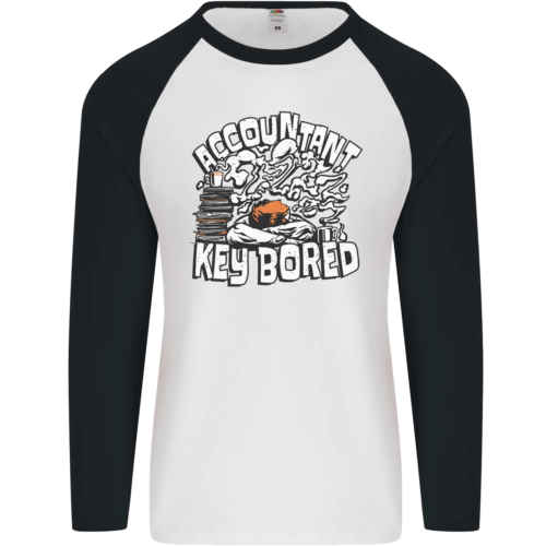 A Bored Accountant Mens L/S Baseball T-Shirt