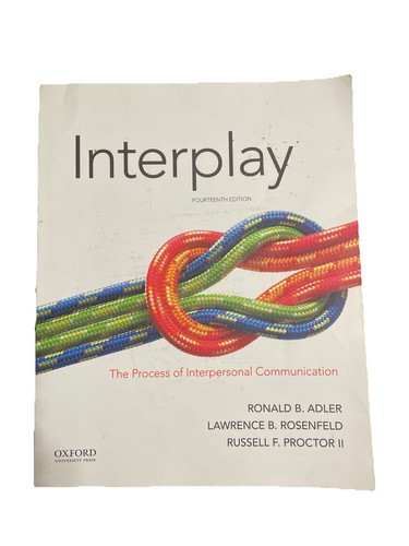 INTERPLAY THE PROCESS OF INTERPERSONAL COMMUNICATION By Rosenfeld And Proctor - Foto 1 di 2
