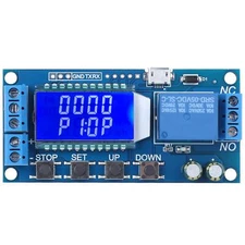 Timer Delay Relay Cycle Trigger 12V Timer Switch LED Display Micro USB Input