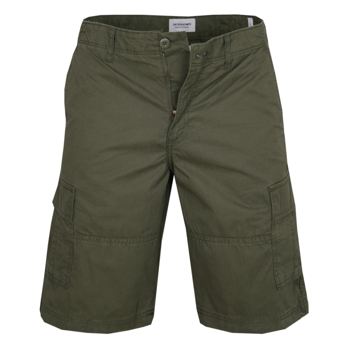 JACK & JONES Pantaloncini Felpati Uomo - Jeans Denim Blu, Modello Casual