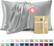 Satin Pillowcase, Similar to Silk Pillow Cases Queen Size Set of 2, Cooling