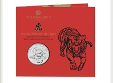 2022 Lunar Year of the Tiger Royal Mint £5 Coin Pack Sealed BUNC