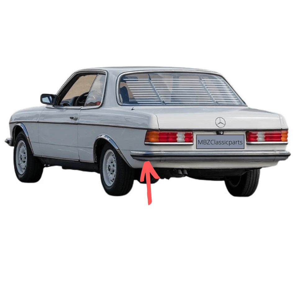 Stoßstangen Ecke hinten links neu für Mercedes Benz W123 Coupé Sedan  - Bild 2 von 4