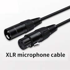 XLR Male to Female Microphone Cable Balanced 3 Pin Mic Connector Extension Cord