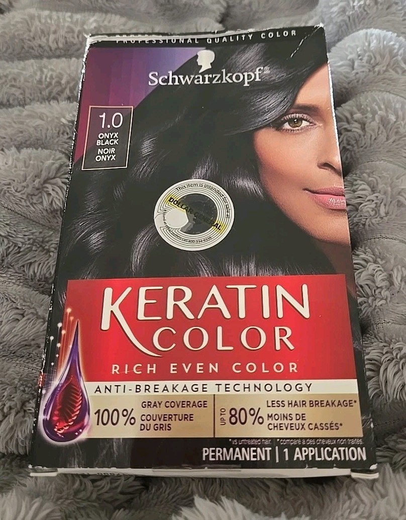 Permanent Hair Color 1.0 Onyx Black 100% Gray Coverage