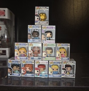 Disney Princess FUNKO BITTY POP Set Of 12 RARE GOLDEN SNOWWHITE