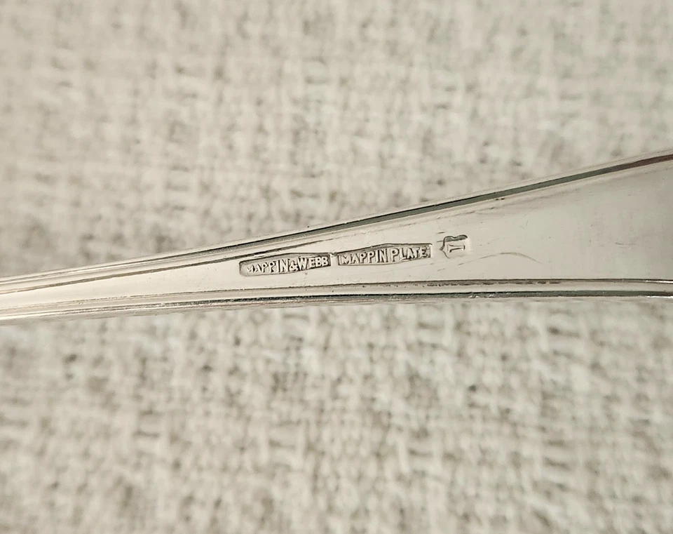 Mappin & Webb England Silver Plate 6" Soup or Bouillon Spoons ~ Set of 7 - Image 3 of 3