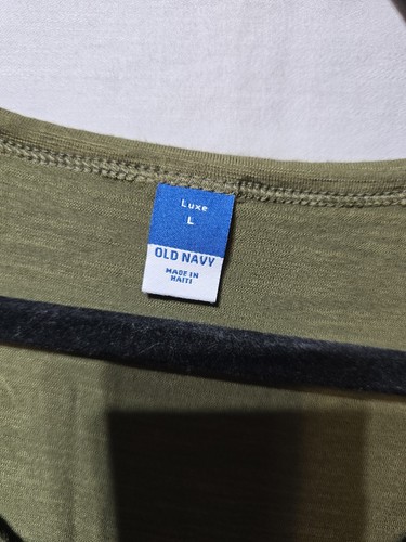 Old Navy Women‘s Luxe Tunic Long Sleeves Shirt Olive Green Large - Picture 3 of 4