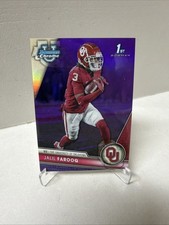 2023 Bowman U Chrome Football Jalil Farooq 1st Bowman Purple Sooners /399