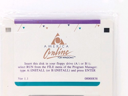 America Online AOL 3.5” Floppy Disk Ver 1.1 Windows PC Original Installer 1993 - Picture 12 of 24