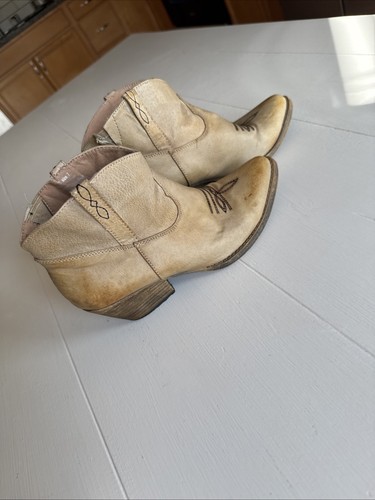 Very Volatile Low Cut Cowgirl Boots Size 7 Leather Vintage - Picture 2 of 18