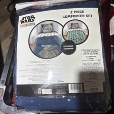 Star Wars Baby Yoda Comforter and Sham Set for Twin Bed 1D X