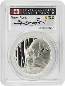2024 Canada $20 1oz Silver Great Hunters Cougar UHR PCGS PR70 DCAM FDOI Rosati