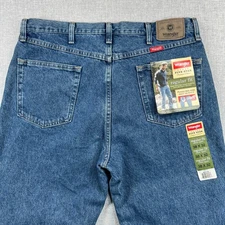 Wrangler Five Star Regular Fit Jeans Men's 38x32 Blue Denim Straight Leg NWT