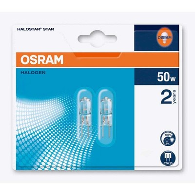 2 x Osram GY6,35 Halogen Stiftsockellampe 50W 12V Halogenlampe Halostar 64440