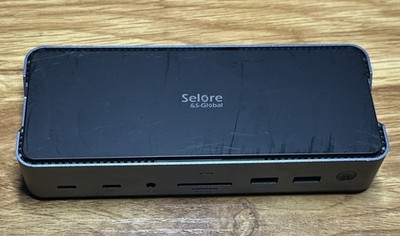 Selore S Global Docking USB 3.0 Display Port HDMI X2 SD card SEDK1407 Tested 