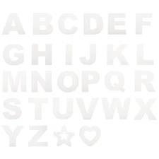 6 Inch Large Letter Stencils Alphabet Stencil Star Stencil and Heart Stencil