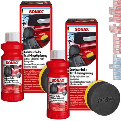 2x Sonax Cabrio Verdeck- & Textilimprägnierung Versiegelung und Imprägnierung