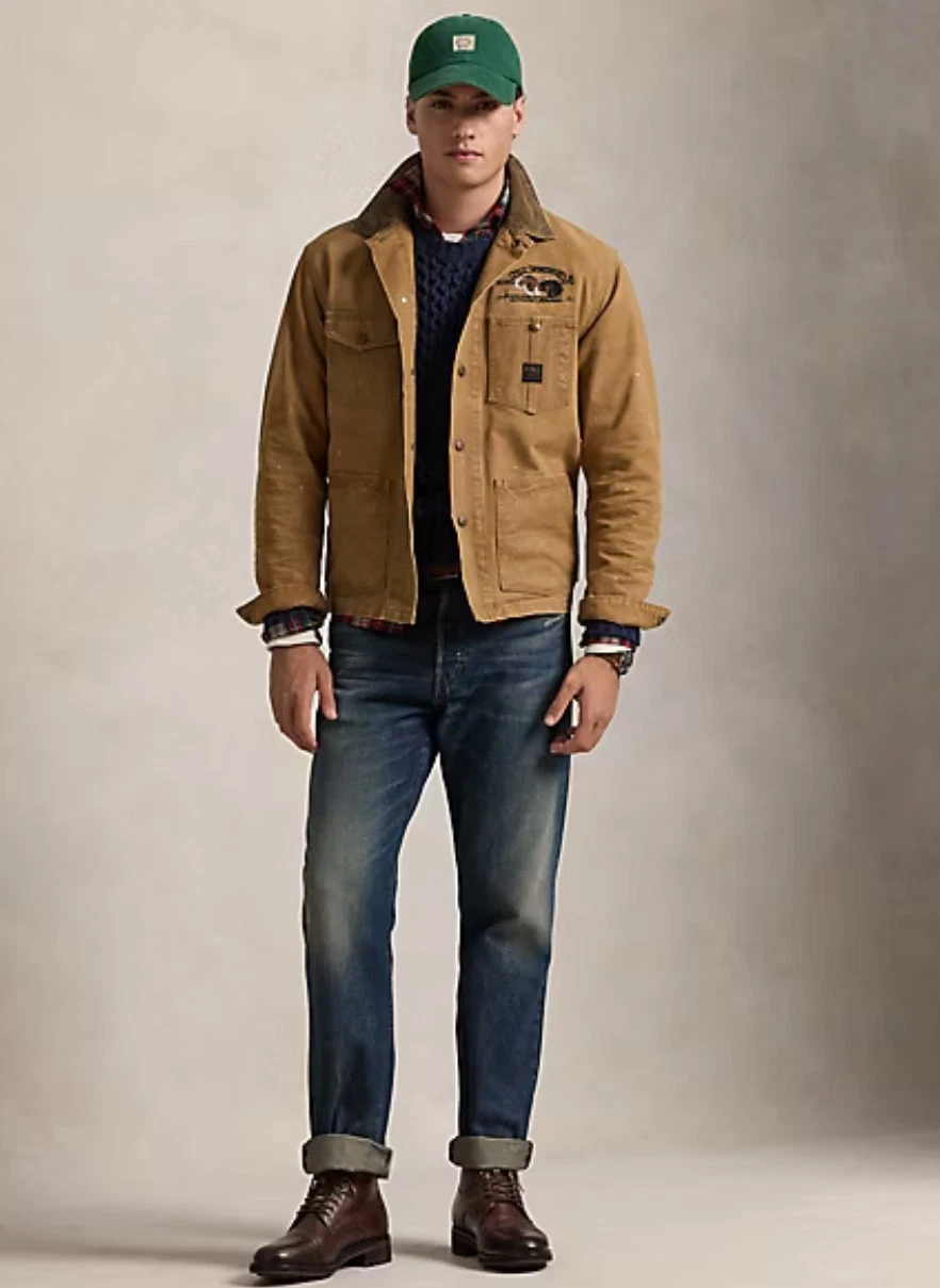 Polo Ralph Lauren Men’s Brown Sportsman Work Utility Dog Jacket Canvas XL Bnwt image 18