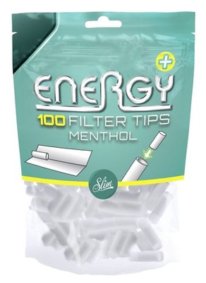Energy Plus Filter Tips Menthol (1x 10 Beutel a 100 Stück = 1.000 Stück)