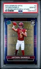 2024 PANINI DONRUSS OPTIC 2014 RETRO SERIES #2 JAYDEN DANIELS ROOKIE /25 PSA 10