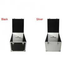 CheckOutStore Aluminum 12" LP Vinyl Record Storage Box (Holds 125 Records)