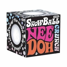 NeeDoh Snowball Crunch Schylling Crunchy Squishy Fidget Toy New Sealed Rare