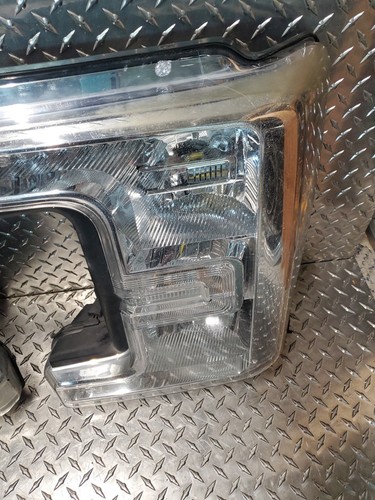 17 thru 19 Super Duty F250 F350 OEM Ford Halogen Head Lamps Lights LH & RH Pair - Picture 8 of 10