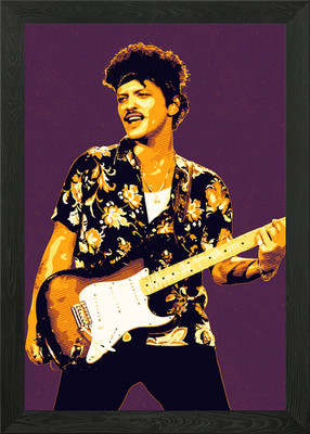 Bruno Mars Vintage gerahmtes Wandbild Poster Leinwanddruck Bild
