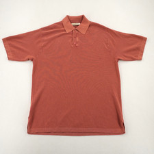 Tommy Bahama Rust Knit Polo Shirt Short Sleeve No Size