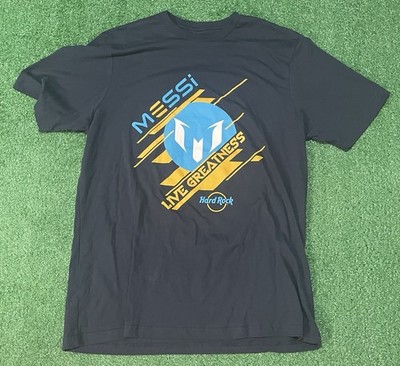 Hard Rock x Messi Live Greatness T-Shirt 'Navy' (Men's XL)